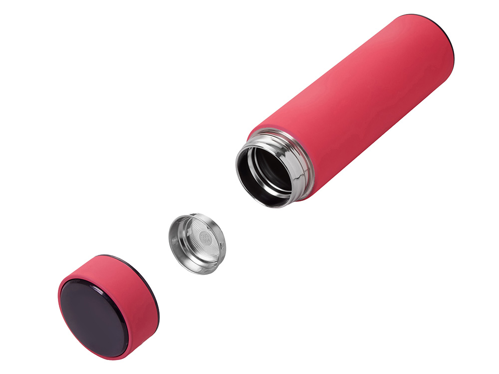 Термос FAMILY MARK LED, soft touch (Фуксия) Термос FAMILY MARK LED, soft touch (Фуксия)