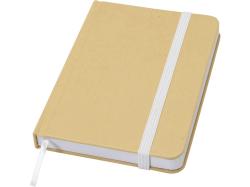 Reed блокнот формата А6 из переработанного материала в твердой обложке с простыми страницами - Белый