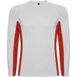 Спортивная футболка SHANGHAI L/S мужская, БЕЛЫЙ/КРАСНЫЙ M