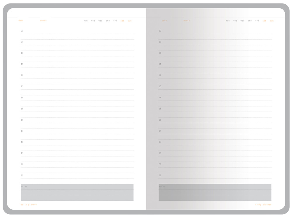 Ежедневник А5 недатированный Mercury, оранжевый Ежедневник А5 недатированный Mercury, оранжевый