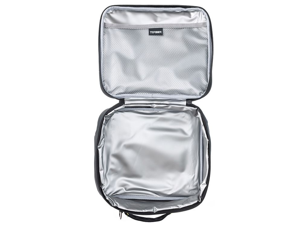 Термосумка для ланча TORBER, чёрный, полиэстер, 23 х 9 х 27 см