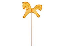 Леденец Лошадка, желтый со вкусом апельсина, 21 гр.