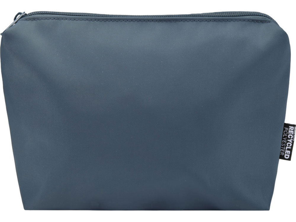 Trip Aware™ дорожная косметичка из переработанного материала 2 л, серо-синий