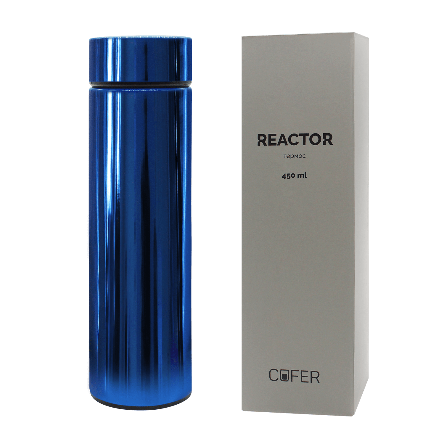 Термос Reactor гальванический c датчиком температуры (синий) Термос Reactor гальванический c датчиком температуры (синий)