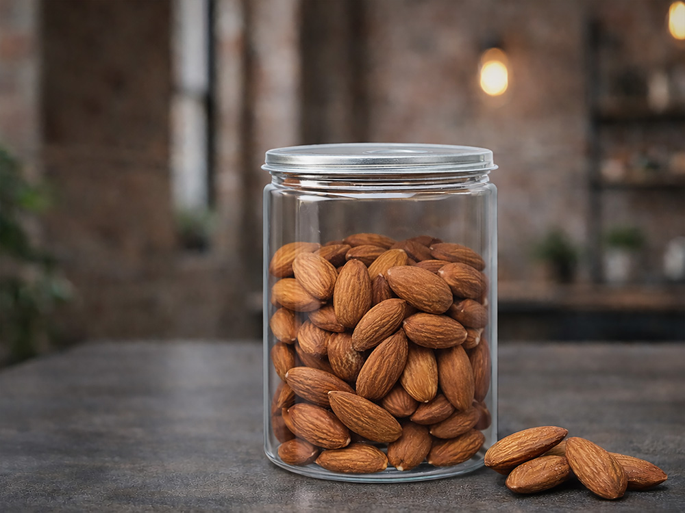 Миндаль жареный NutBite, в банке easy-open, 150 г.