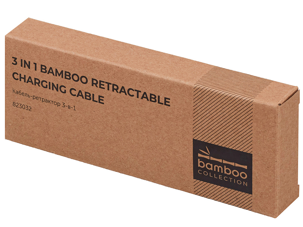 Универсальный кабель с ретрактором 3-в-1 Retrax, черный