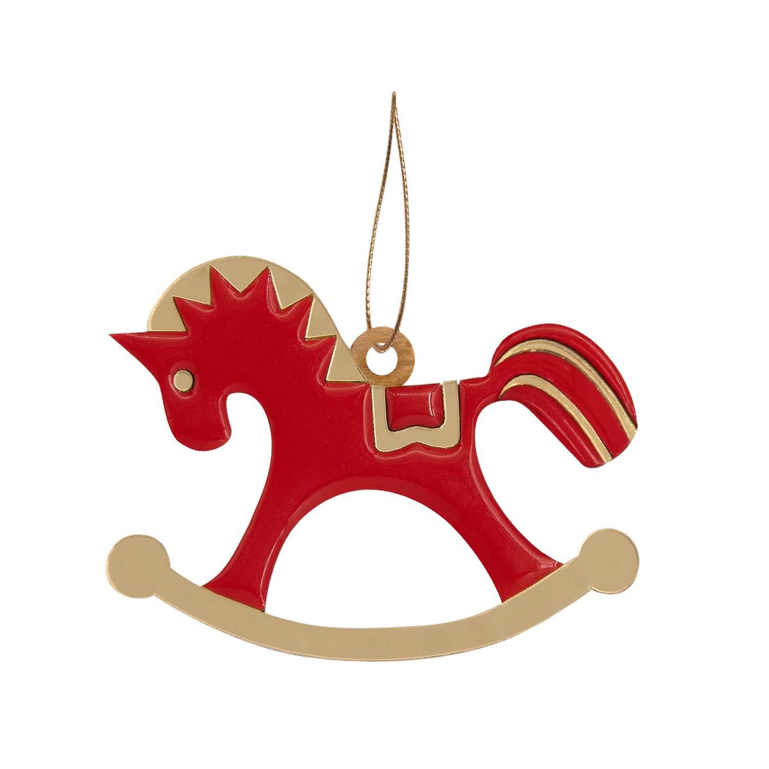 Ёлочная игрушка Лошадка (красный) Ёлочная игрушка Лошадка (красный)