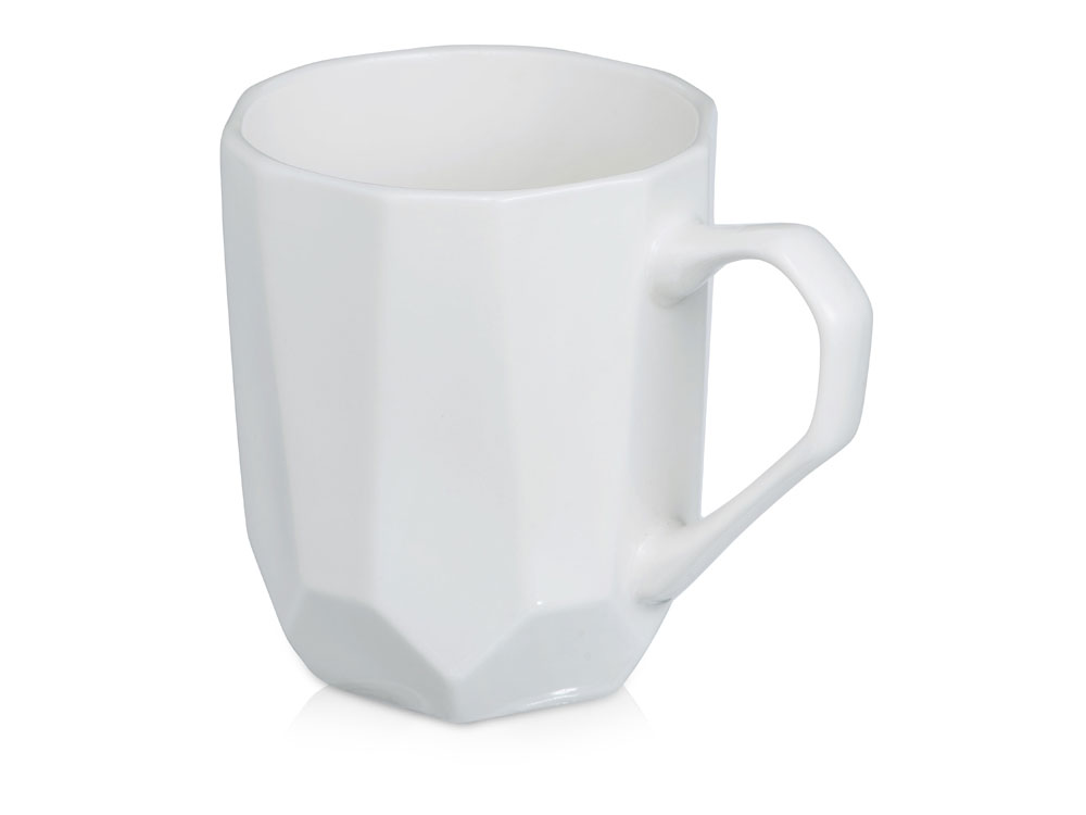 Подарочный набор с кружкой, подносом, свечой и чаем, белый