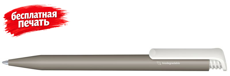 3300 Шариковая ручка Super-Hit Bio matt серый Warm Gray 10/белый