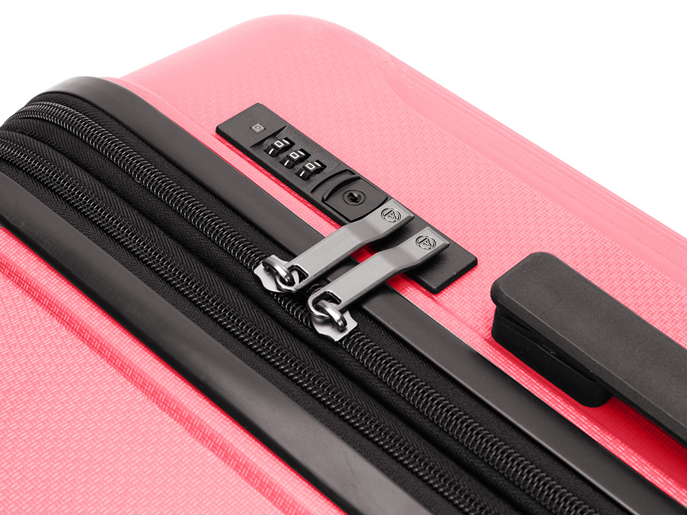 Чемодан TORBER В Отпуск, ярко-розовый, полипропилен, 65,5 х 43,5 х 26 см, 62 л
