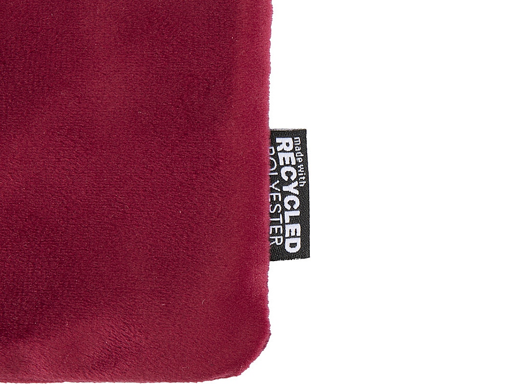 Swift набор косметичек из переработанного бархата GRS, бургунди