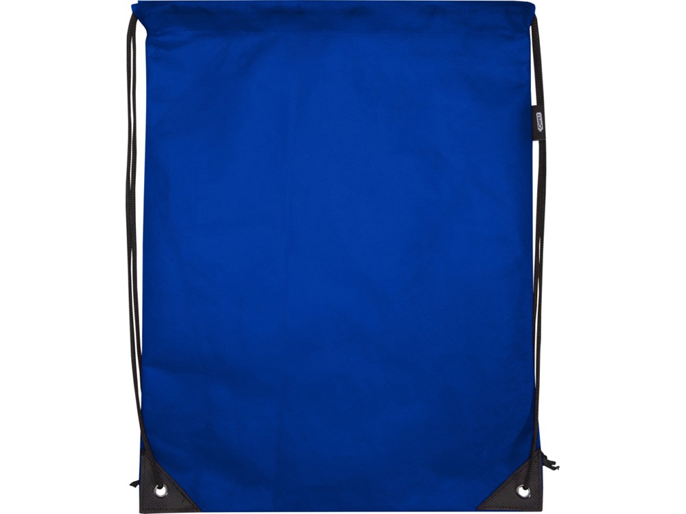 Рюкзак-мешок  на шнурке Evergreen из переработанного нетканого материала, ярко-синий