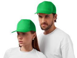 Бейсболка Poly 5-ти панельная 120 гр, зеленый