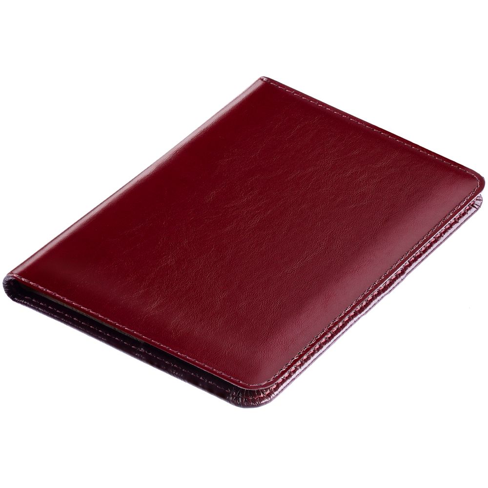 Обложка для паспорта Signature, бордовая Обложка для паспорта Signature, бордовая