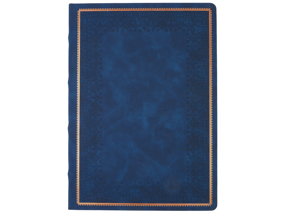 Ежедневник недатированный А4 Royal, синий с бронзовым срезом Ежедневник недатированный А4 Royal, синий с бронзовым срезом
