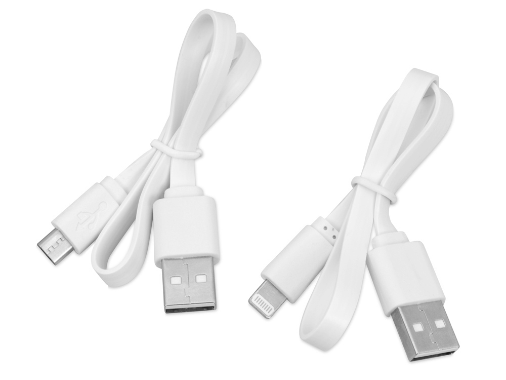 Портативное зарядное устройство Мун с 2-мя USB-портами, 4400 mAh, серебристый