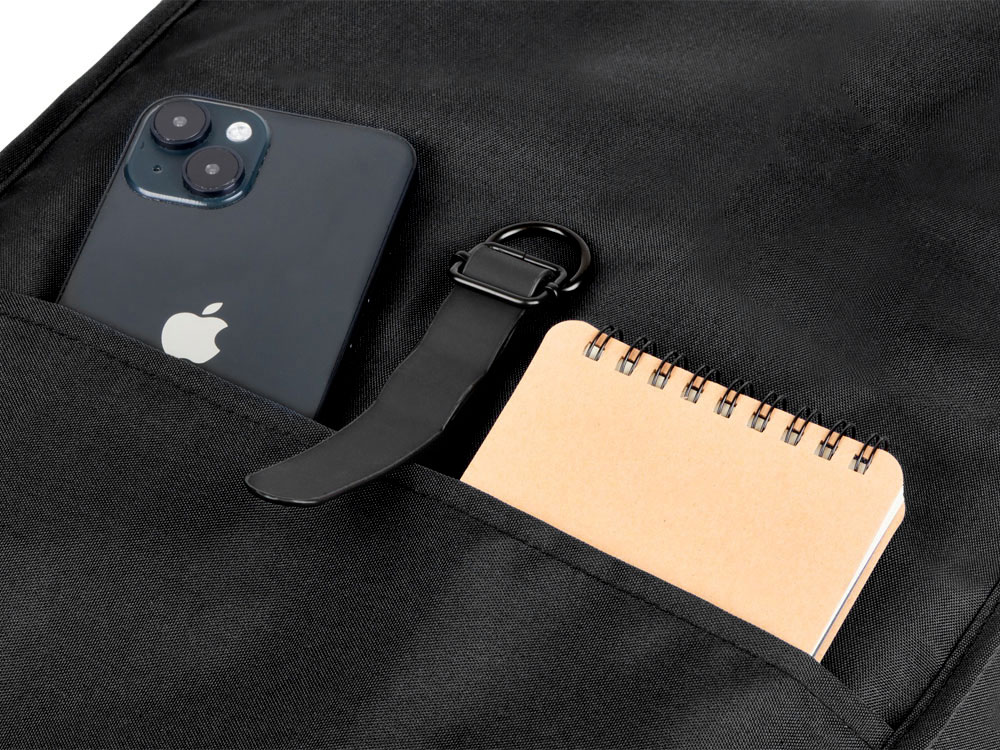 Рюкзак Rony из переработанного пластика, черный Рюкзак Rony из переработанного пластика, черный