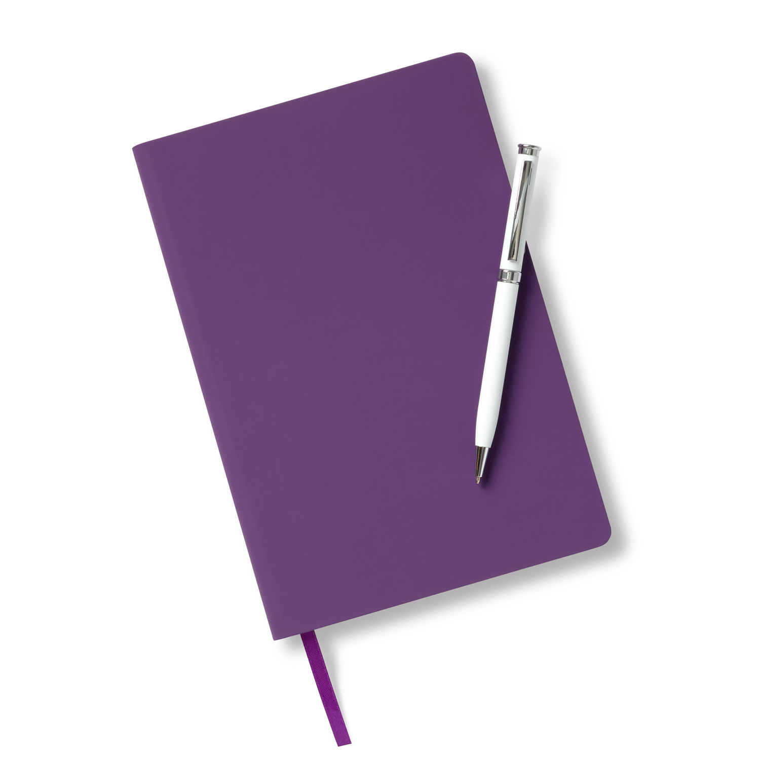 Ежедневник Spark недатированный, фиолетовый (с упаковкой, со стикерами)