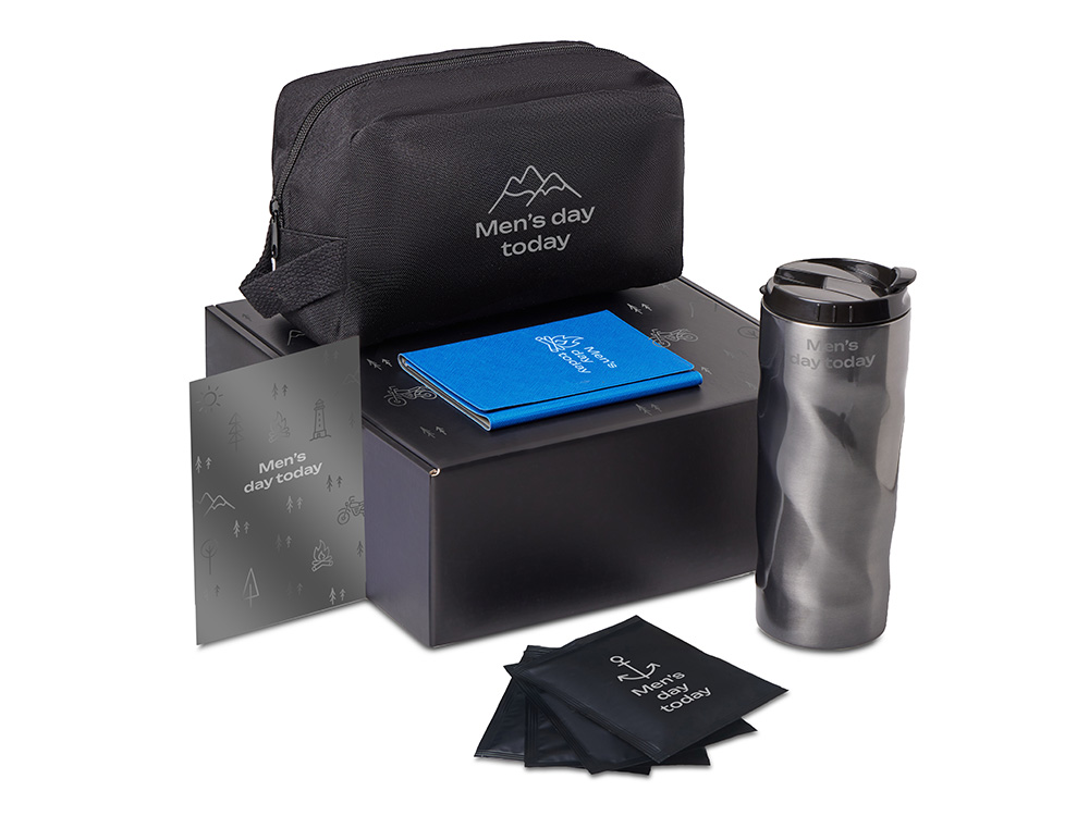 Подарочный набор Re:m. Road с термокружкой, косметичкой и обложкой для паспорта Подарочный набор Re:m. Road с термокружкой, косметичкой и обложкой для паспорта