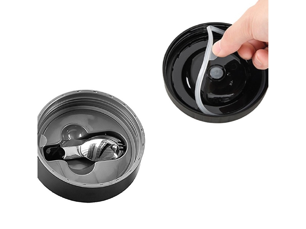 Термос с двумя контейнерами из нерж. стали тм THERMOcafe TCLB-1480SY (SS) 1,48L