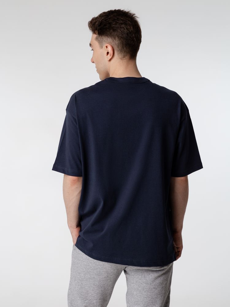 Футболка оверсайз мужская Boxy Men, синяя (джинс)