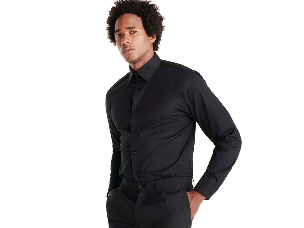 Рубашка Moscu мужская с длинным рукавом, черный