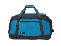 Сумка спортивная TORBER, синий/черный, полиэстер, 52 х 25 х 30 см