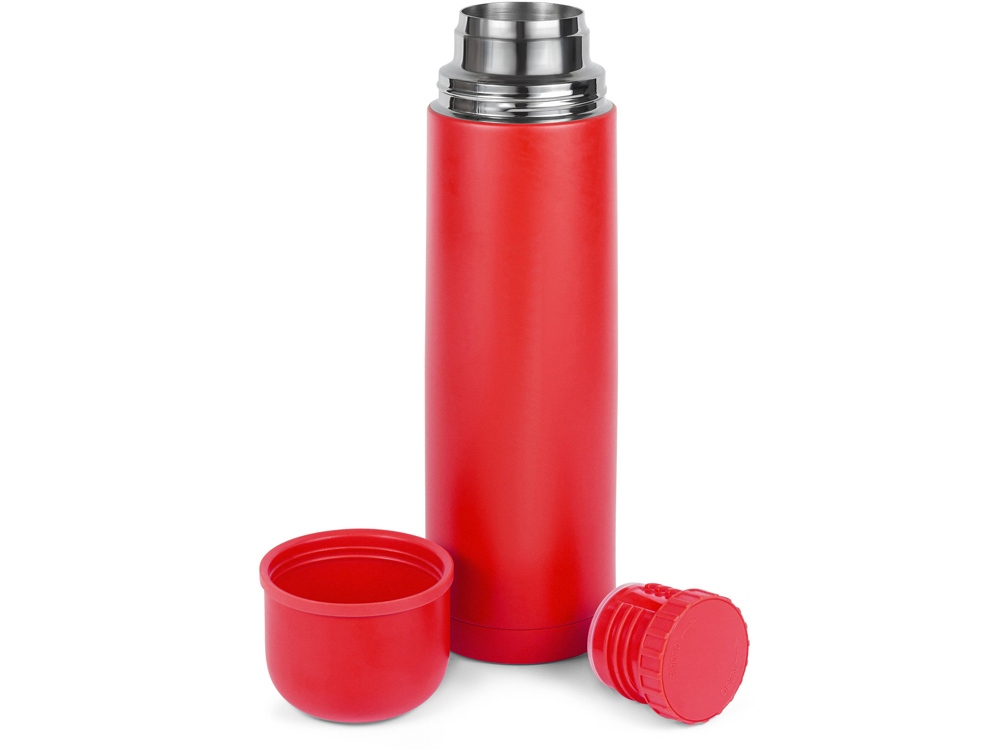 Термос Relaxika 101 (1 литр), красный (без лого)