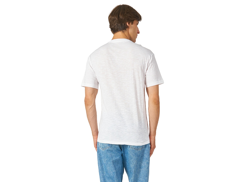 Футболка из джерси с протяжками Portofino унисекс, белый Футболка из джерси с протяжками Portofino унисекс, белый