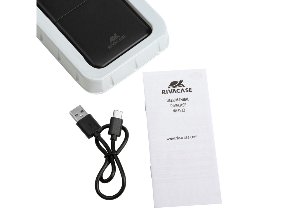 RIVACASE VA2532 (10000 мАч) QC/PD 20W внешний аккумулятор с дисплеем, черный 12/48 RIVACASE VA2532 (10000 мАч) QC/PD 20W внешний аккумулятор с дисплеем, черный 12/48