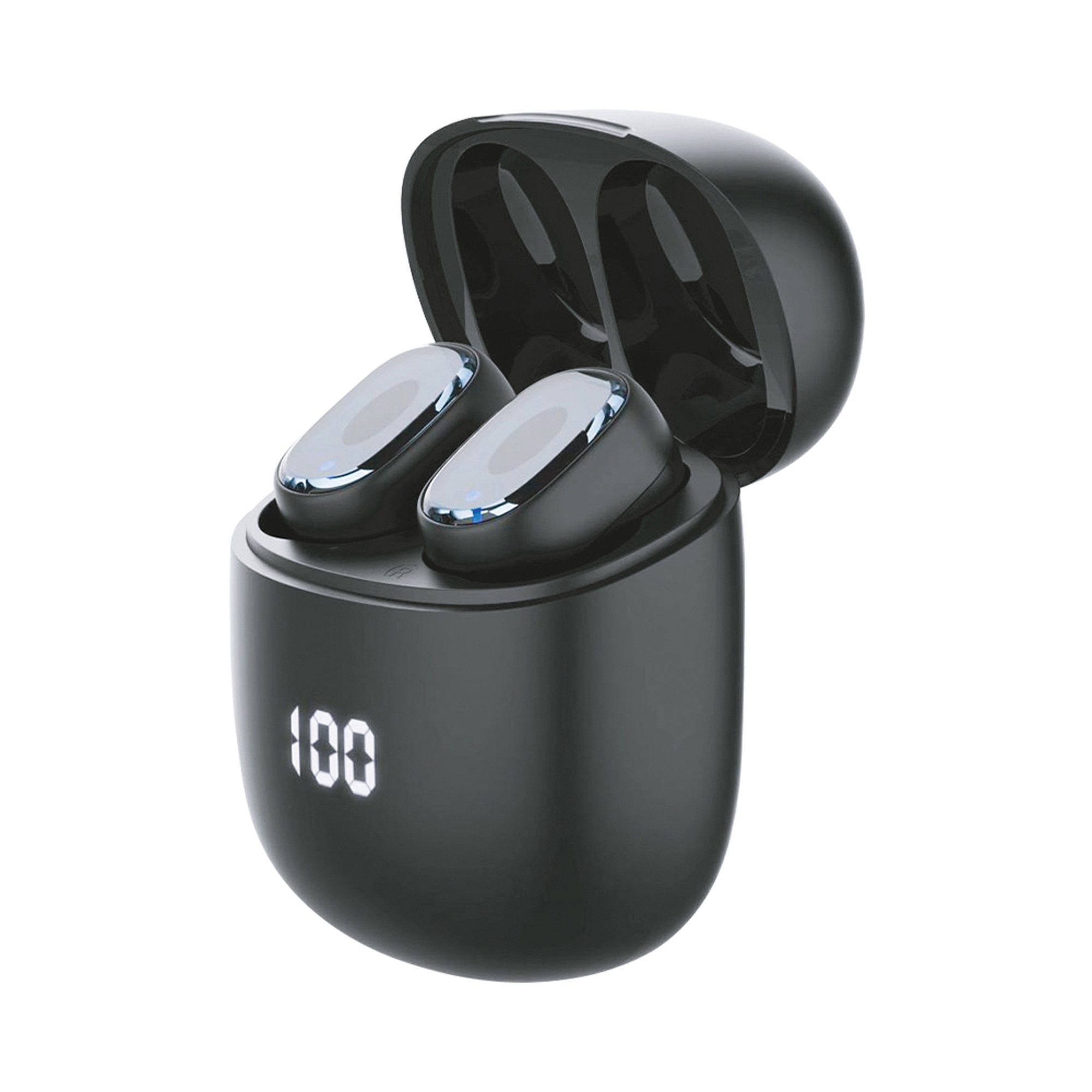 Беспроводные наушники с микрофоном Air Buds Pro, TWS, BT 5.3, LED, 300 мАч, черный, Deppa