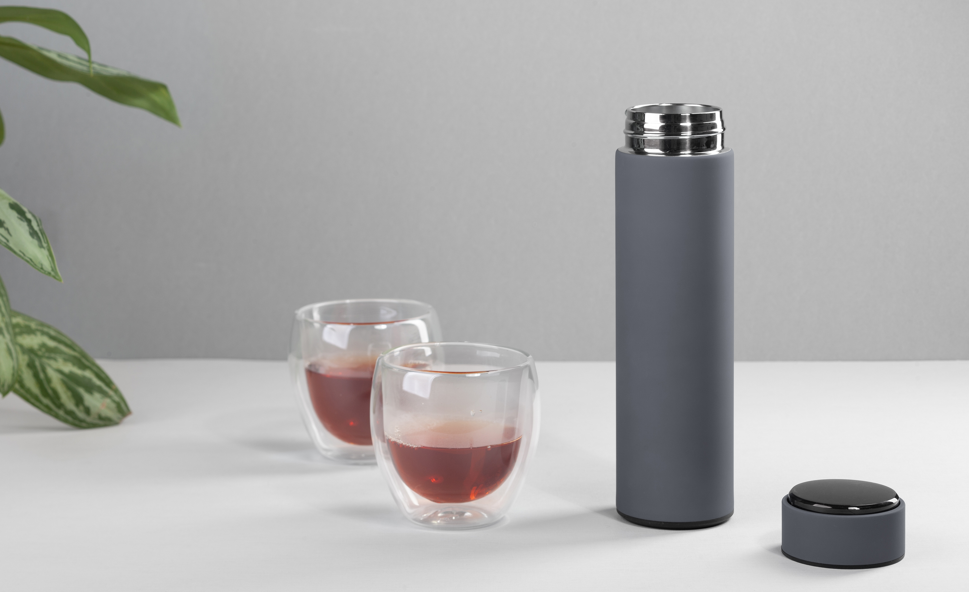 Термос "Бостон next" 500 мл с индикацией температуры, soft touch, сменная батарейка Термос "Бостон next" 500 мл с индикацией температуры, soft touch, сменная батарейка