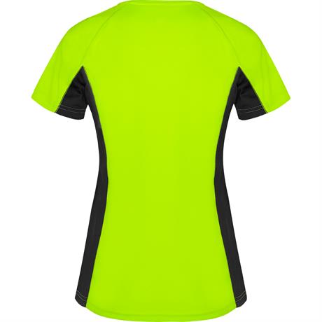Спортивная футболка SHANGHAI WOMAN женская, ФЛУОРЕСЦЕНТНЫЙ ЗЕЛЕНЫЙ/ЧЕРНЫЙ XL