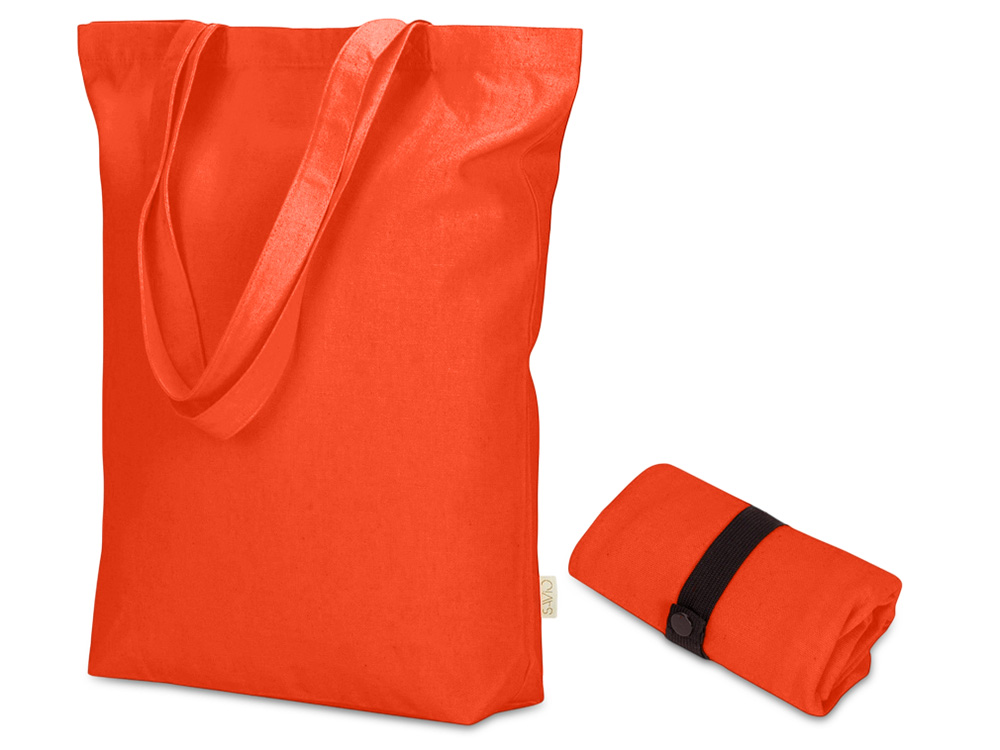 Сумка Fixy из переработанного хлопка с фиксирующей эластичной лентой, красный Сумка Fixy из переработанного хлопка с фиксирующей эластичной лентой, красный