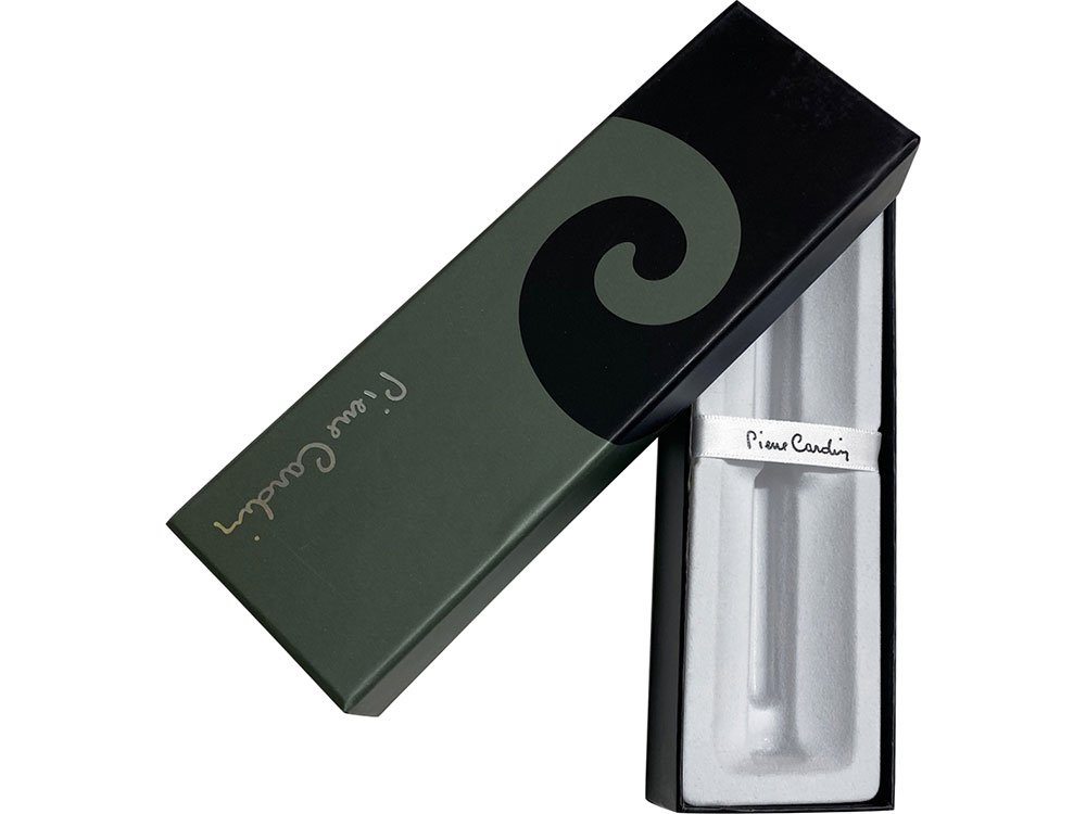 Ручка перьевая Pierre Cardin I-SHARE. Цвет - серый прозрачный.Упаковка Е-2.