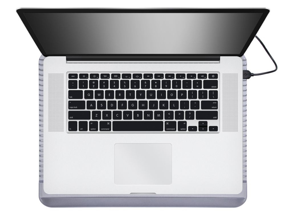 Охлаждающая подставка 5555 для ноутбуков до 15,6, серебристый Охлаждающая подставка 5555 для ноутбуков до 15,6, серебристый