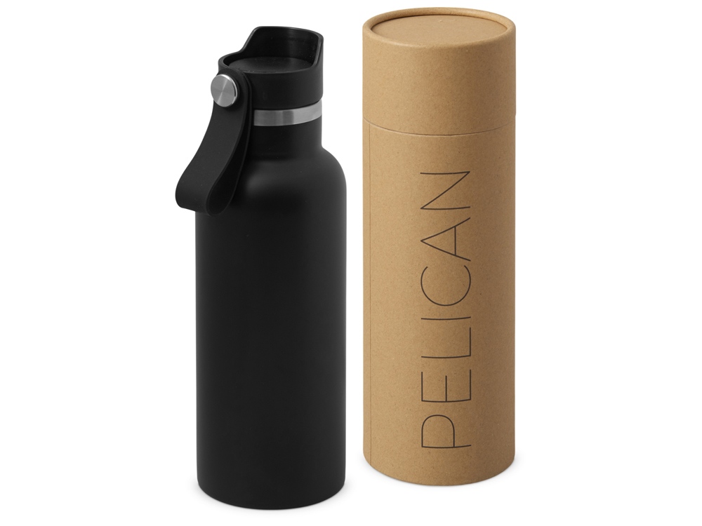 Вакуумная термобутылка Pelican, 500 мл, черный Вакуумная термобутылка Pelican, 500 мл, черный