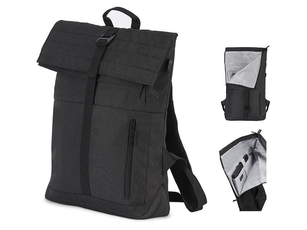 Рюкзак Teen для ноутбука15.6 с боковой молнией, темно-серый Рюкзак Teen для ноутбука15.6 с боковой молнией, темно-серый