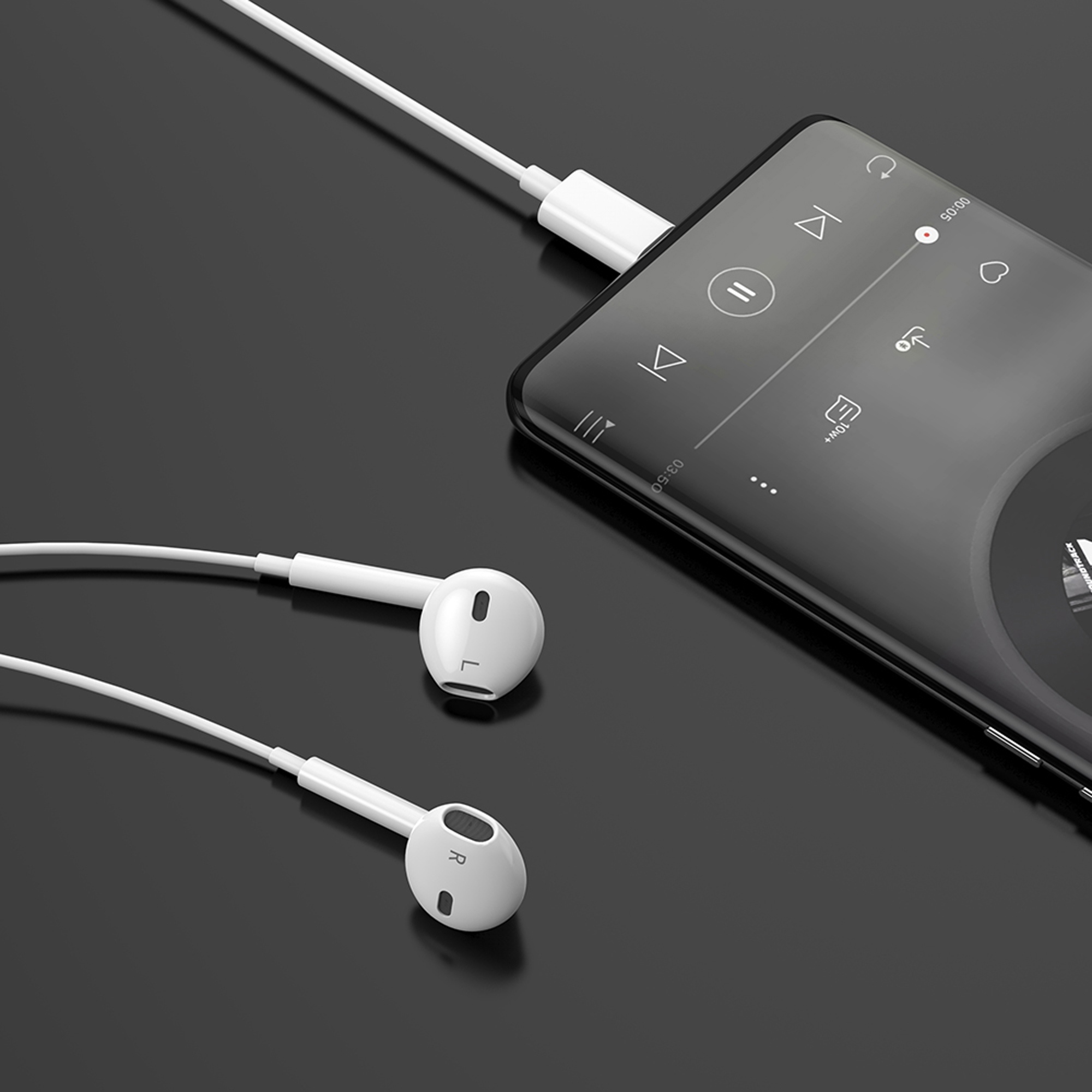 Стереогарнитура Stereo Air Type-C, белый, Deppa