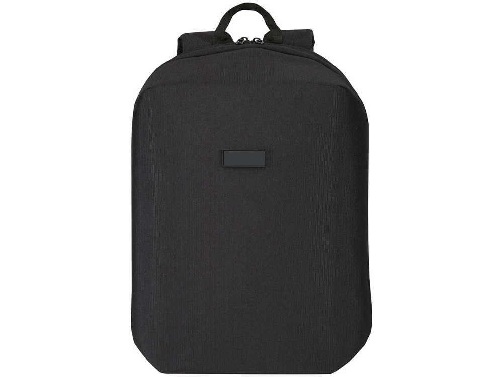 Рюкзак Luma для ноутбука с диагональю экрана 15 дюймов с защитой от кражи объемом 10 л из материала, переработанного по стандарту GRS - сплошной черный
