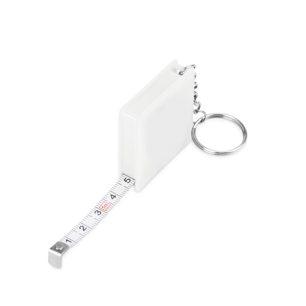 Брелок-рулетка Tape, белый-S Брелок-рулетка Tape, белый-S