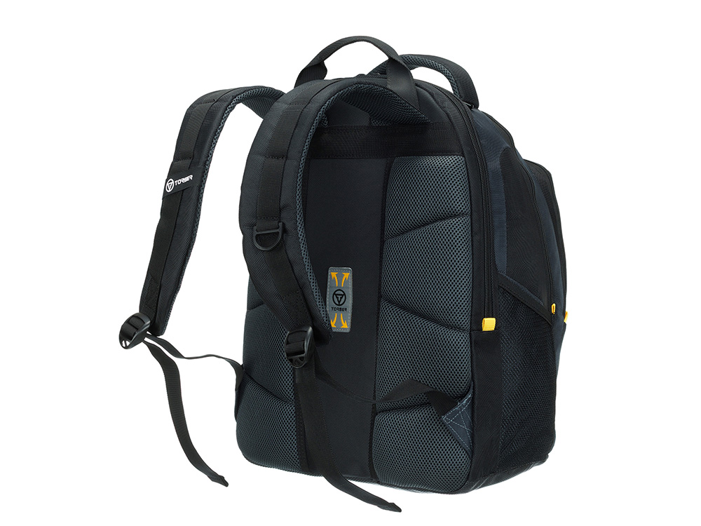 Рюкзак TORBER МЕГАПОЛИС с отделением для ноутбука 15.6, чёрный/серый, полиэстер, 35,5 х 23 х 45 см Рюкзак TORBER МЕГАПОЛИС с отделением для ноутбука 15.6, чёрный/серый, полиэстер, 35,5 х 23 х 45 см