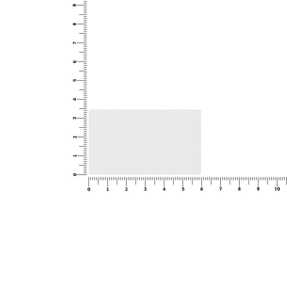 Лейбл из ПВХ Dzeta, M, прозрачный