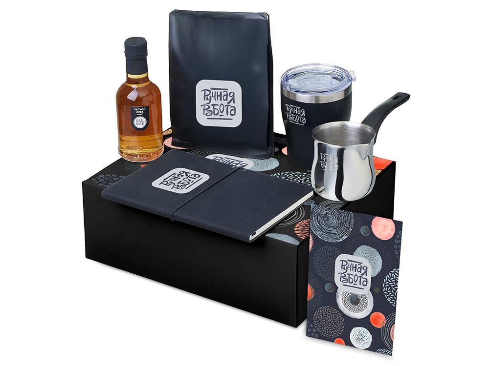 Подарочный набор Re:y. Routine с туркой, термокружкой и кофе Подарочный набор Re:y. Routine с туркой, термокружкой и кофе