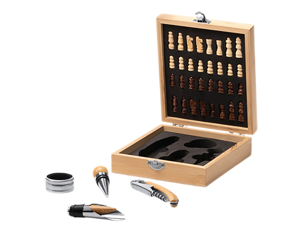 Набор для вина с шахматами ФРЕСНО