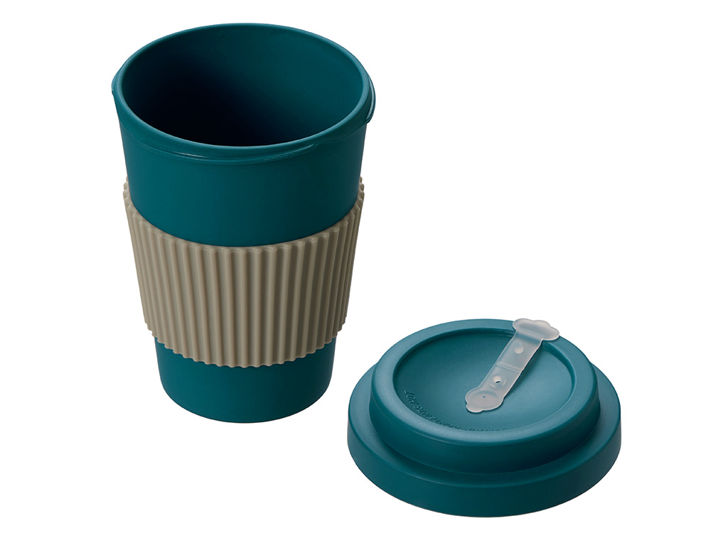 Термокружка Muffin из натуральных волокон, бензиновый синий Термокружка Muffin из натуральных волокон, бензиновый синий