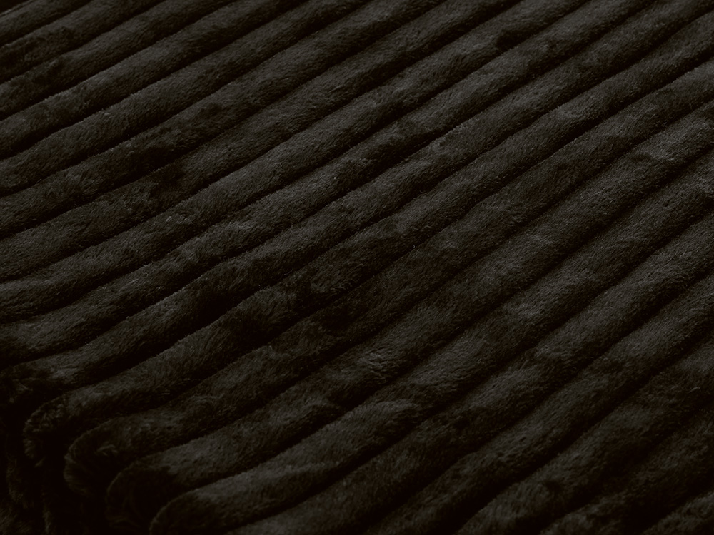 Плед Wave флисовый, черный