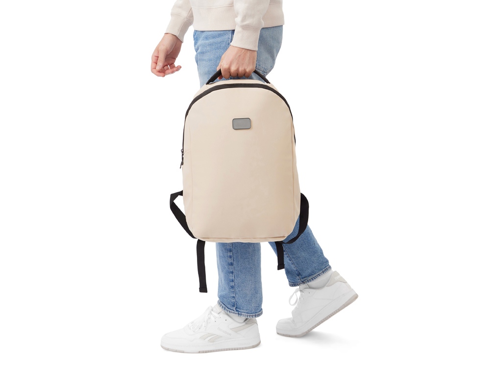 Рюкзак Sofit для ноутбука из экокожи, бежевый