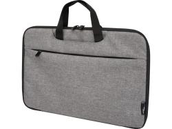 Эко- чехол для ноутбука Libra 2 в 1 из переработанного пластика, серый яркий