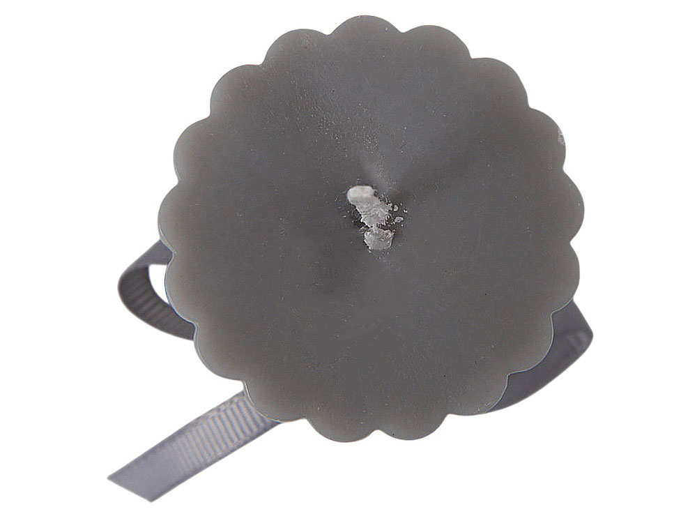 Набор свечей с гранями Vela, темно-серый, белый